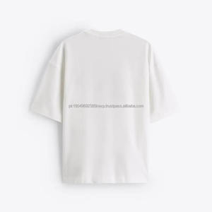 Camisetas deportivas casuales de verano 2026 al por mayor para hombre, ropa de verano de talla grande de gran venta con diseño liso de cuello oversize - Product Image 5