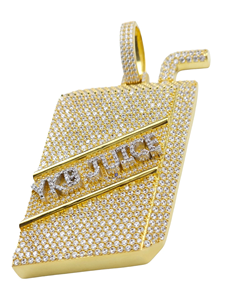 Colgante de Lujo con Incrustaciones de Moissanita Estilo Hip Hop Juice Box, Diamante VVS, Joyería Personalizada con Nombre - Product Image 4