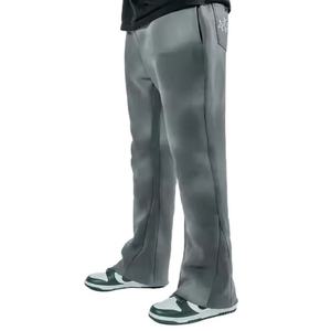 Pantalon de jogging mi-lourd pour homme en coton délavé, anti-plis, multi-poches, avec braguette zippée, style décontracté, effet délavé soleil, faible MOQ, vente en gros - Product Image 4