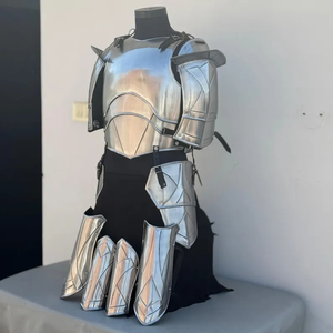 Conjunto de Armadura de Acero Medieval para Caballera, Cuirazos, Hombreras y Brazaletes, Disfraz Histórico para Cosplay y Reenactment - Product Image 3