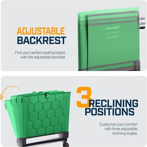Siège de stade pliable et inclinable avec support dorsal pour gradins - Product Image 3