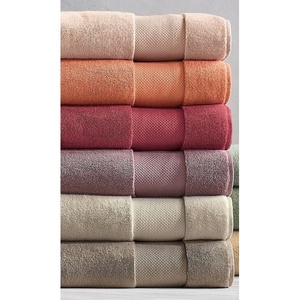 Serviette de bain en coton de couleur unie, rectangulaire, teinte unie, pour usage domestique, serviettes douces pour la peau - Product Image 2