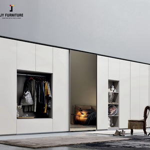 JY Furniture Armoire moderne personnalisée de haute qualité de l'usine du Vietnam Porte coulissante modulaire RTA Nouveau design pour chambre à coucher Hôtel Villa - Product Image 5