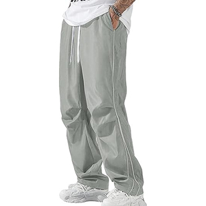 Custom <b>Men</b>’s Loose Fit Sweatpants Lightweight Nylon <b>Trousers</b> - Product Image 1