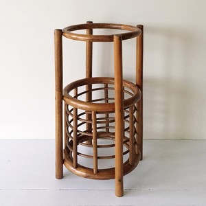 Cylinder rattan umbrella stand decorative holder rack for home storage umbrellas <b>display</b> racks - Product Image 6