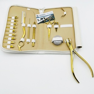 Kit d'outils pour extensions de cheveux, qualité supérieure, pinces pour extensions de cheveux en acier inoxydable durable pour utilisation en salon de coiffure - Product Image 2