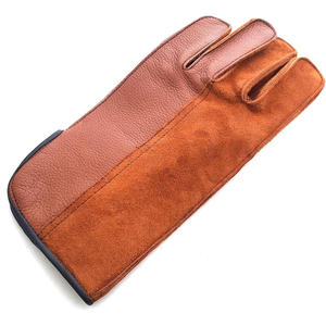 Gants de fauconnerie en cuir de vachette de qualité supérieure, double couche, résistants aux épines, pour la manipulation et l'entraînement des oiseaux - Product Image 4