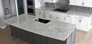 Encimera de Cocina de Granito Blanco Colonial, Superficie de Trabajo con Aspecto de Mármol para Renovación de Cocinas Modernas - Product Image 2