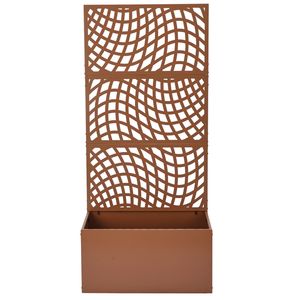 Jardinière en métal de 70 pouces de hauteur avec treillis pour plantes grimpantes et légumes, type pot - Product Image 3