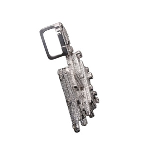 Pendentif Lettre Personnalisé Plaqué Or avec Diamants, Chaîne Cubaine en Argent Sterling 925, Coupe Baguette, Unisexe, 112g, Bijoux Hip Hop OEM ODM - Product Image 6