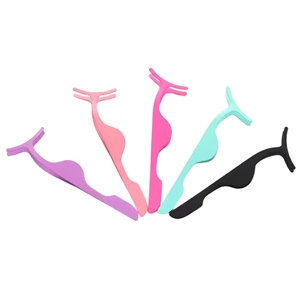 10 unidades/bolsa, rizador de pestañas profesional reutilizable en forma de Y, aplicador de pestañas de acero inoxidable, embalaje con logotipo personalizado, belleza - Product Image 1