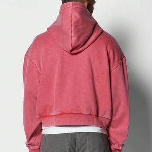 Sudadera con Cremallera para Hombre, 100% Algodón, de Alta Calidad, Gruesa, Lisa, Resistente al Viento, Sin Cordones, Unisex, con Logotipo Personalizado, Tallas Grandes - Product Image 6