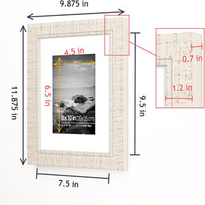 Cadre photo décoratif en bois massif fait main, design héritage, pour la maison, le bureau, le salon, la table ou l'étagère, cadres écologiques - Product Image 3