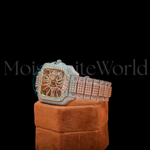 Reloj de Lujo de Acero Inoxidable con Diamantes de Moissanita Estilo Hip Hop, Venta al por Mayor de Fábrica, Disponible a un Precio Accesible - Product Image 3