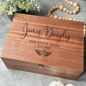 Infant Loss Keepsake Box Baby <b>Memorial</b> Personalized Condolence <b>Gifts</b> Wooden Eco-Friendly Home Decor - Product Image 3