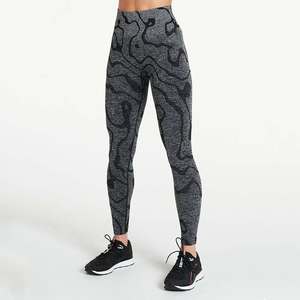Custom Yoga Seamless Leggings Fitness Pants Yoga Fitness Sexy Frosting Leggings Women Active Wear Gym Fitness Set for Women - Product Image 2