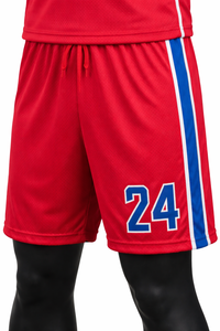 Shorts de lacrosse personnalisés, uniforme respirant 100 % polyester, vêtements de sport pour équipe, anti-humidité, taille élastique, tenue de sport - Product Image 6
