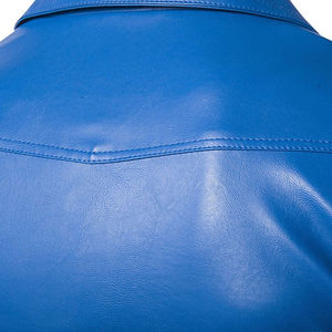 Superior Quality <b>Men's</b> Leather Canvas Fashion <b>Jacket</b> Front Logo High Street Style Waterproof Breathable Eco-Friendly Quick Dry - Product Image 5