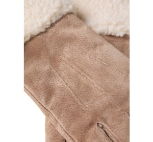 Guantes de Gamuza Sintética Color Rosa Taupe - Product Image 2