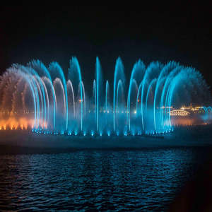 Fuente de Agua Musical Moderna para Exteriores Horticlub con Espectáculo de Luces LED, Sistema de Fuente de Acero Inoxidable Multimedia Grande para Jardín - Product Image 2
