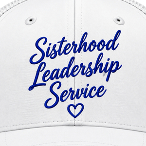 หมวกแก๊ปทรงทรัคเกอร์ปักลายตัวอักษรกรีก Sigma Gamma Rho สำหรับผู้หญิง หมวกเบสบอลตาข่ายปรับขนาดได้แบบ Snapback แฟชั่น - Product Image 6