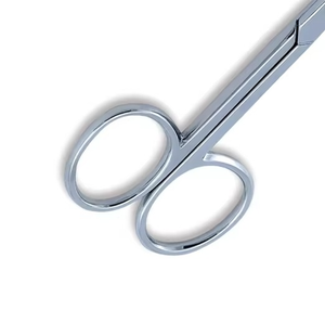 Best Beauty Manicure Nail <b>Shear</b> Cuticle Scissors Curved Stainless Steel Blade Sharp Cutting Surface Square Hole Shape Design - Product Image 3