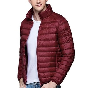 Chaqueta Acolchada para Hombre, Corte Ajustado, Cuello Alto, Resistente al Viento, Cierre de Cremallera, Color Sólido, Estilo Casual para Otoño, Artículo 2026 - Product Image 1