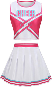 Ensemble d'uniformes de cheerleading personnalisés en polyester/coton de qualité supérieure avec strass pour filles et femmes, idéal pour les équipes de compétition professionnelles - Product Image 4