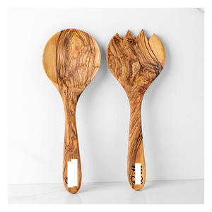 Premium Handcrafted Olive Wood Cooking Spoon with Natural Grain Finish for Kitchen Cooking and Serving Use - Product Image 6