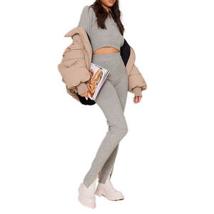 Conjunto de Yoga de 2 Piezas al por Mayor para Mujer, Ropa de Gimnasio de Alta Calidad con Impresión Personalizada, Ligera - Product Image 3