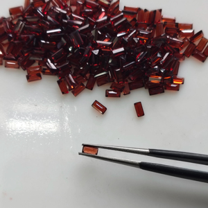 Granat rouge naturel 4x2MM taille baguette, pierres précieuses en vrac de qualité supérieure certifiées pour la fabrication de bijoux - Product Image 5