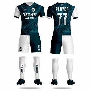 Uniforme de Fútbol de Secado Rápido 2026, Jersey de Fútbol Personalizado con Nombre del Jugador, Manga Corta, Transpirable para Verano, Producción en Masa OEM de Fábrica - Product Image 1