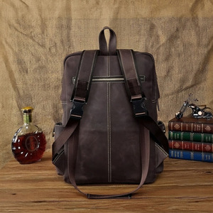 Best Quality Original Leather <b>Waterproof</b> Heavy Duty Unisex Travel Casual <b>Backpack</b> Daypack Rucksack Fashion College <b>School</b> Bags - Product Image 4