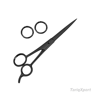 Ciseaux de coiffure professionnels en acier inoxydable avec revêtement en titane, logo personnalisé, vis réglable, légers, pour la coupe - Product Image 2
