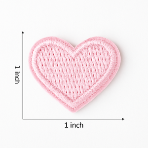 Mini Parches Termoadhesivos de Corazón de 1 Pulgada, 10 Colores Surtidos, Apliques Bordados de Amor para Ropa y Bolsos - Product Image 4