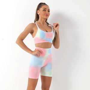 Shorts de yoga premium taille haute, effet ventre plat, pour fitness et gym, en Spandex et Polyester, moulant - Product Image 5