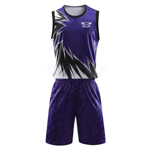 Uniforme de basket-ball respirant pour hommes, confortable et personnalisé, uniforme de basket-ball tendance et à la mode - Product Image 3