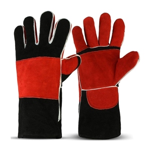 Gants de soudage en cuir de vachette pleine fleur, paume renforcée, résistance durable à l'abrasion, résistance générale à la chaleur - Product Image 1
