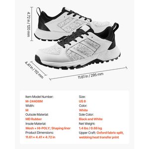 Scarpe da Cross Training Taglia US 8 M con Punta Larga e Supporto Arco Plantare Regolabile, Sneakers Fitness con Design Allacciato - Product Image 5
