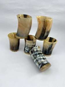 Super Quality Buffalo Horn Glass Natural Horn Viking Horn Glass Cups High Quality Products Drinking Glass for Restaurant Agate - Product Image 1