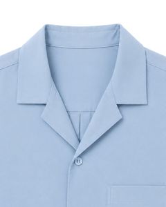 Customized Sky Blue Oversized Casual Men <b>Shirt</b> <b>Half</b> Sleeve <b>Button</b> Up Cuban Collar Loose Fit Summer Beach Streetwear Top Fashion - Product Image 5