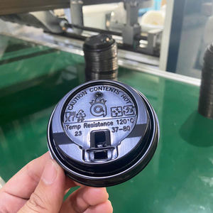 Quang Quan ฝาพลาสติก PP แบบใช้แล้วทิ้งขนาด90มม. กันการรั่วซึมซึมซึมสำหรับถ้วยกาแฟกระดาษ - Product Image 4