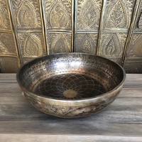 Juegos de Cuencos Tibetanos de Latón Personalizados al por Mayor, Cuencos Tibetanos para Sanación de Chakras, Meditación, Yoga, Cuenco de Sonido Grande