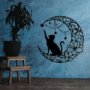 Decorazione Gotica in Metallo a Forma di Gatto Nero per Halloween, per Interni ed Esterni - Product Image 6