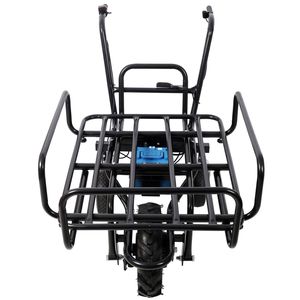 Carrello Elettrico da Giardino con Motore 24V DC 350W, Capacità di Carico 120 Kg, con Manico in Metallo - Product Image 4