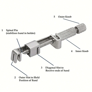Sistema de Retención de Matrices Dentales con Agarre Moleteado Negro, Instrumento Restaurador Manual Reutilizable Clase I Shuja Surgico - Product Image 6