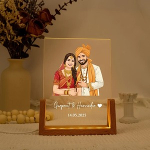 Lampe LED pour couple romantique, lumière de nuit personnalisée avec photo, design artistique inspiré de Ghibli - Product Image 6