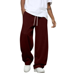 Pantalon de jogging décontracté unisexe sur mesure, respirant, style baggy, avec cordon de serrage à la taille, coupe droite - Product Image 5
