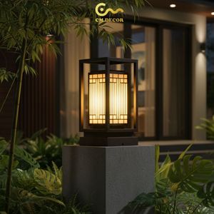 Modern Stainless Steel Garden Bollard <b>Light</b> IP65 Warm White 3500K Outdoor Villa Landscape Pathway Lamp AC220V - Product Image 2