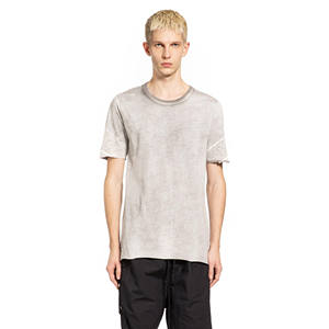 High Quality Cotton/Bamboo Fiber/Polyester for T-<b>Shirt</b> <b>Men</b> Casual Solid <b>White</b> Acid Washed <b>Short</b> <b>Sleeve</b> Tshirt - Product Image 1